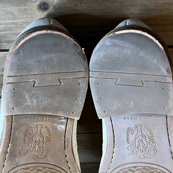 Mens Cole Haan Pinch Classic Maine Gray Suede Tassel‎ Loafers Shoes Size 9 M GUC main image 6